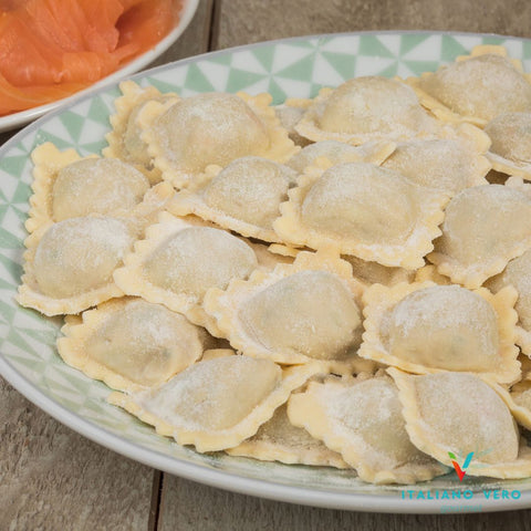 Ravioli al salmone